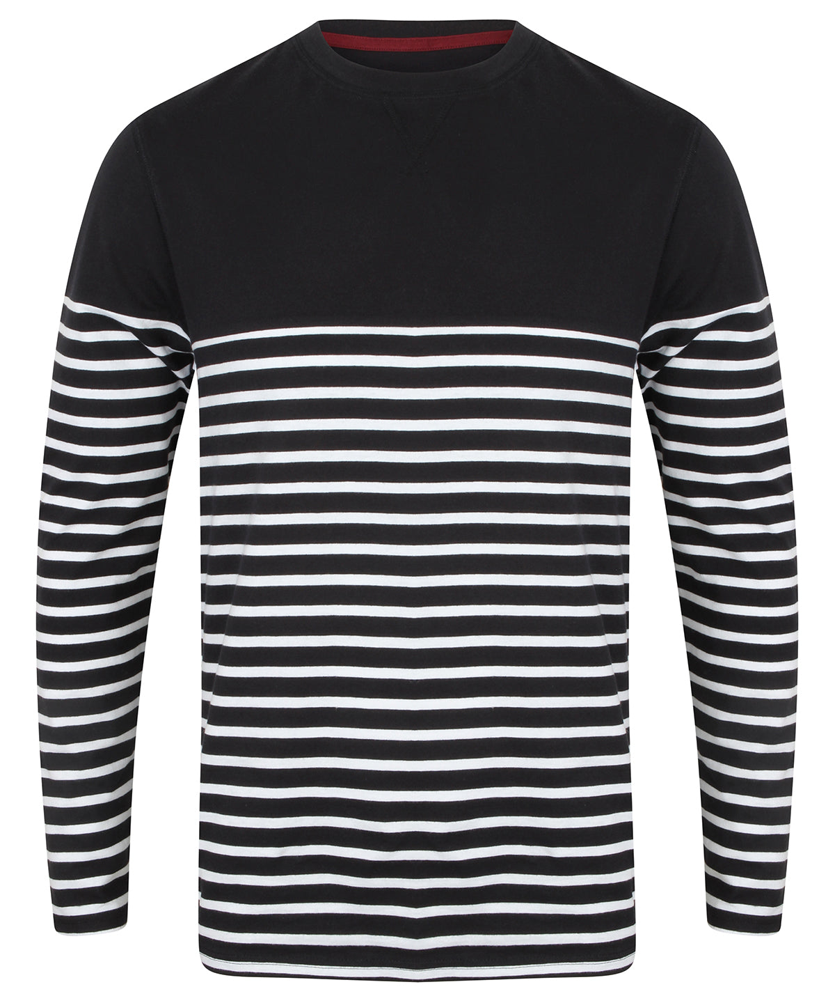 Front Row Long sleeve Breton striped T - Navy/White / XS - T-Shirts