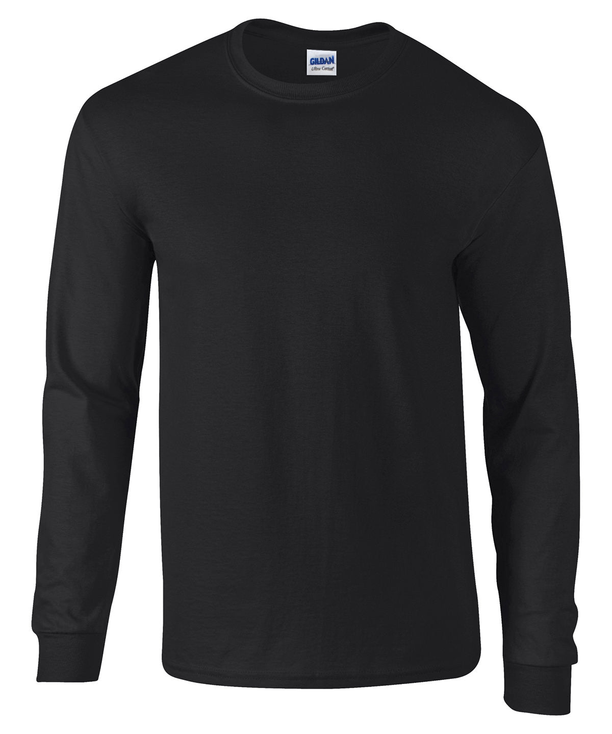 Gildan Ultra Cotton adult long sleeve t-shirt Black