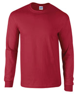 Gildan Ultra Cotton adult long sleeve t-shirt Cardinal Red - S - T-Shirts