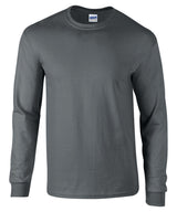 Gildan Ultra Cotton adult long sleeve t-shirt Charcoal - S - T-Shirts