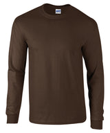 Gildan Ultra Cotton adult long sleeve t-shirt Dark Chocolate - S - T-Shirts