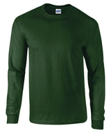 Gildan Ultra Cotton adult long sleeve t-shirt Forest - S - T-Shirts