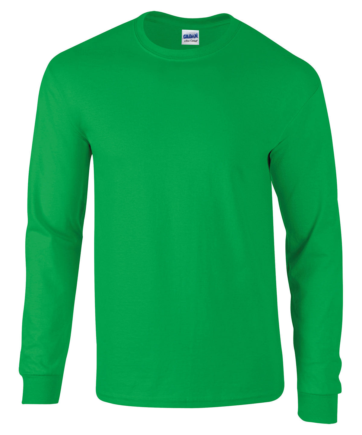 Gildan Ultra Cotton adult long sleeve t-shirt Irish Green