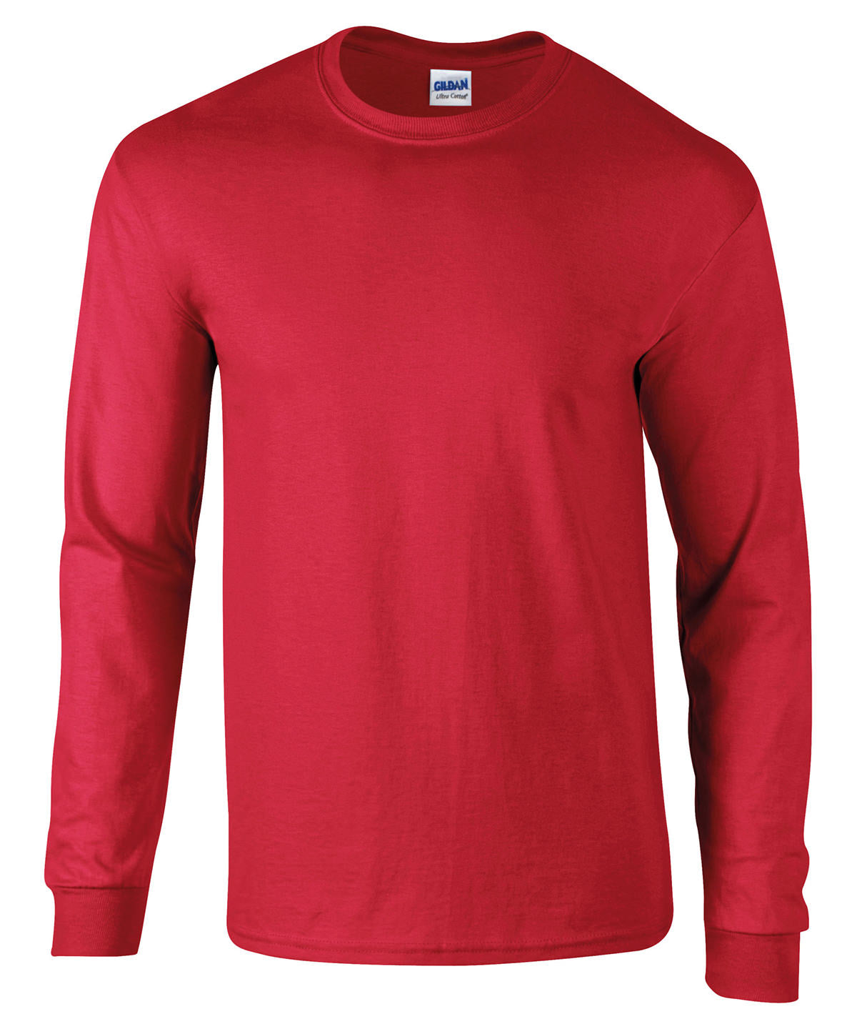 Gildan Ultra Cotton adult long sleeve t-shirt Red