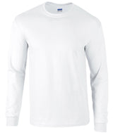 Gildan Ultra Cotton adult long sleeve t-shirt White - S - T-Shirts