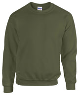 Gildan Heavy Blend Adult Crew Neck Sweatshirt - Military Green / S - Sweatshirts
