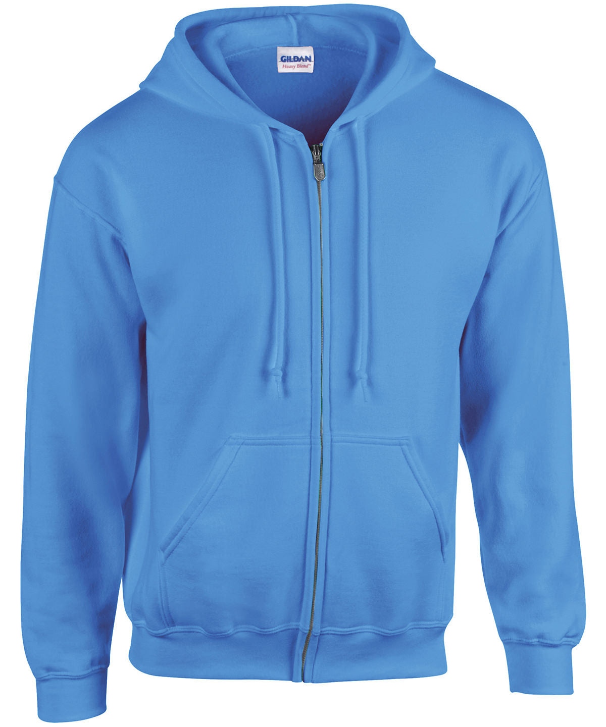 Gildan Heavy Blend full zip hooded sweatshirt Carolina Blue