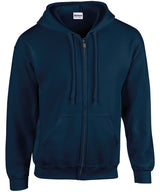 Gildan Heavy Blend full zip hooded sweatshirt Navy - S - Hoodies