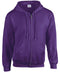 Gildan Heavy Blend full zip hooded sweatshirt Purple