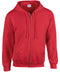 Gildan Heavy Blend full zip hooded sweatshirt Red
