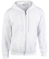 Gildan Heavy Blend full zip hooded sweatshirt White - S - Hoodies