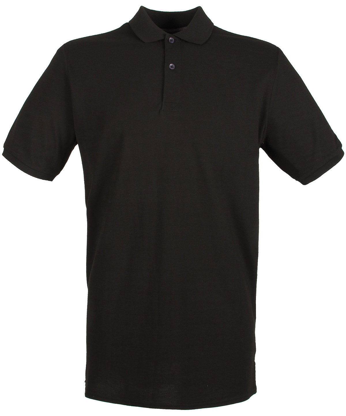 Henbury Micro-fine piqué polo shirt Black