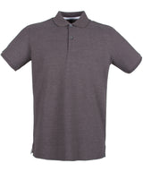 Henbury Micro-fine piqué polo shirt Charcoal - S - Polo Shirts