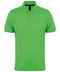 Henbury Micro-fine piqué polo shirt Lime