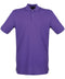 Henbury Micro-fine piqué polo shirt Purple