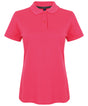 Henbury Womens micro-fine piqué polo shirt - Fuchsia / XXS - Polo Shirts