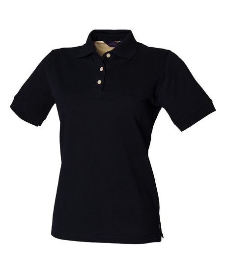 Henbury Womens classic cotton piqué polo shirt