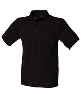 Henbury 65/35 Classic piqué polo shirt Black - S - Polo Shirts