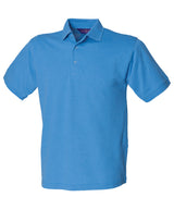 Henbury 65/35 Classic piqué polo shirt Mid Blue - S - Polo Shirts