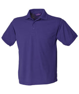 Henbury 65/35 Classic piqué polo shirt Purple - S - Polo Shirts