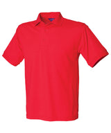 Henbury 65/35 Classic piqué polo shirt Red - S - Polo Shirts