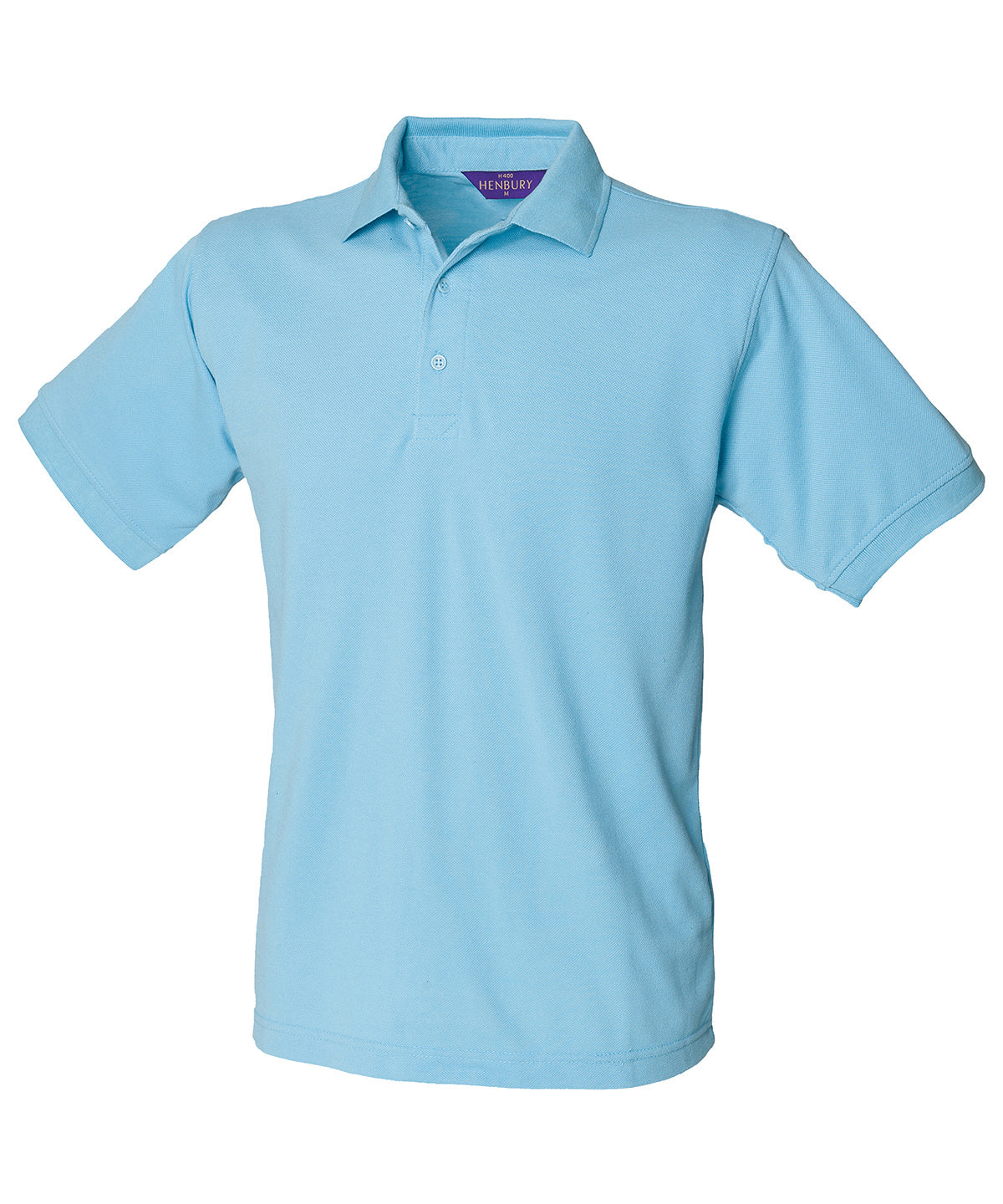 Henbury 65/35 Classic Piqué Polo Shirt Sky