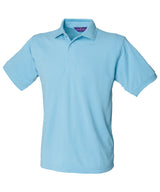 Henbury 65/35 Classic Piqué Polo Shirt Sky - XS - Shirts