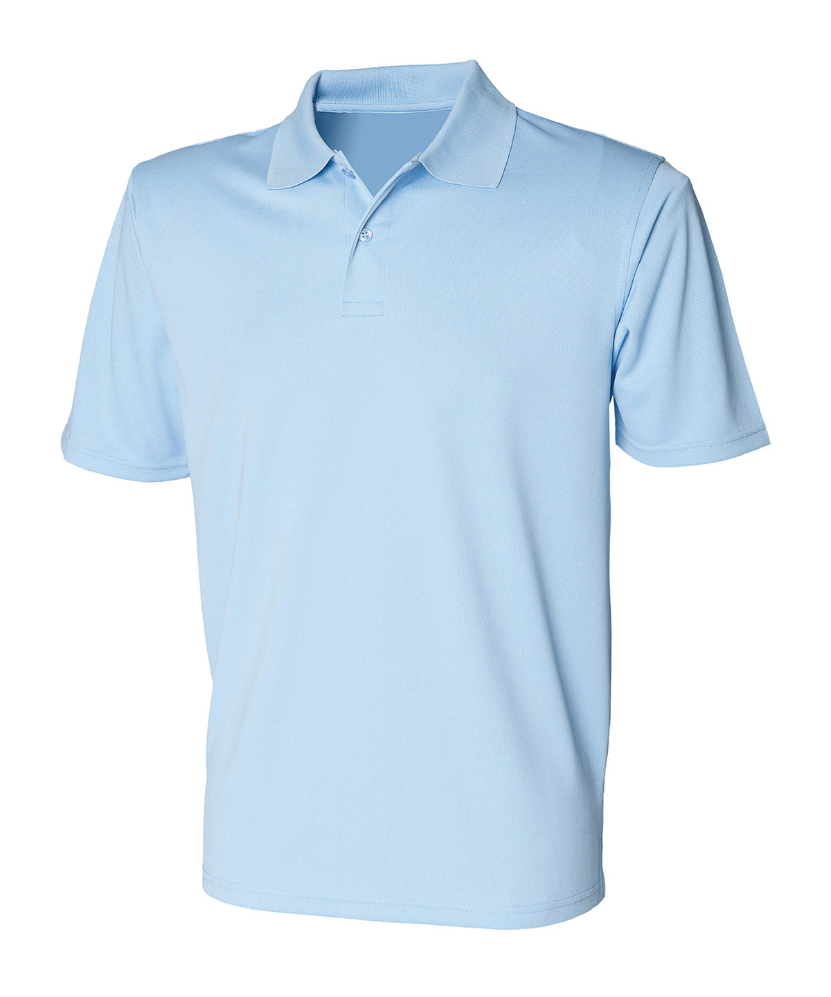 Henbury Coolplus polo shirt Light Blue