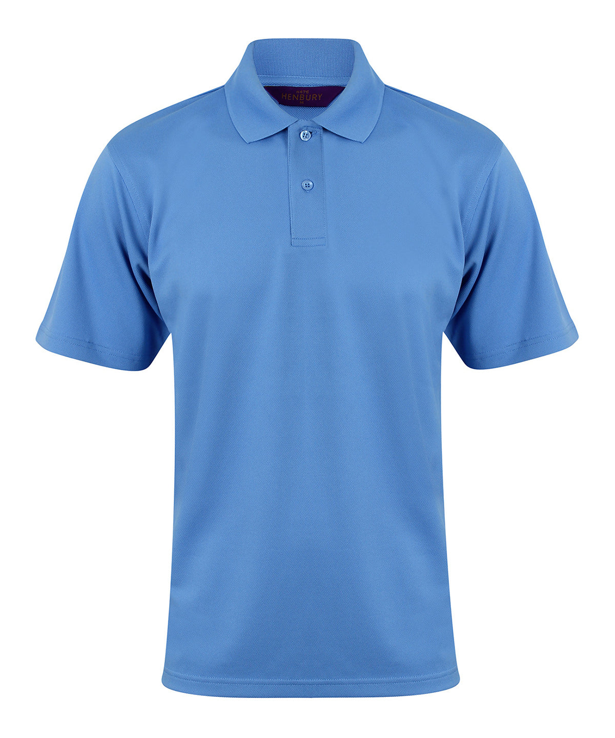 Henbury Coolplus polo shirt Mid Blue