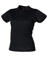 Henbury Women’s Coolplus Polo Shirt Short Sleeve - Black / XS - Shirts