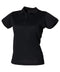 Henbury Womens Coolplus polo shirt Black