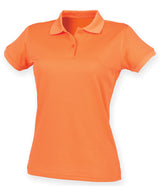Henbury Women’s Coolplus Polo Shirt Short Sleeve - Bright Orange / XS - Shirts