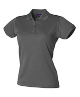 Henbury Women’s Coolplus Polo Shirt Short Sleeve - Charcoal Grey / XS - Shirts