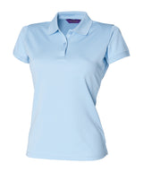 Henbury Women’s Coolplus Polo Shirt Short Sleeve - Light Blue / XS - Shirts