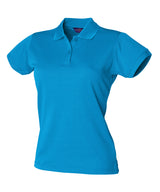 Henbury Women’s Coolplus Polo Shirt Short Sleeve - Sapphire Blue / XS - Shirts
