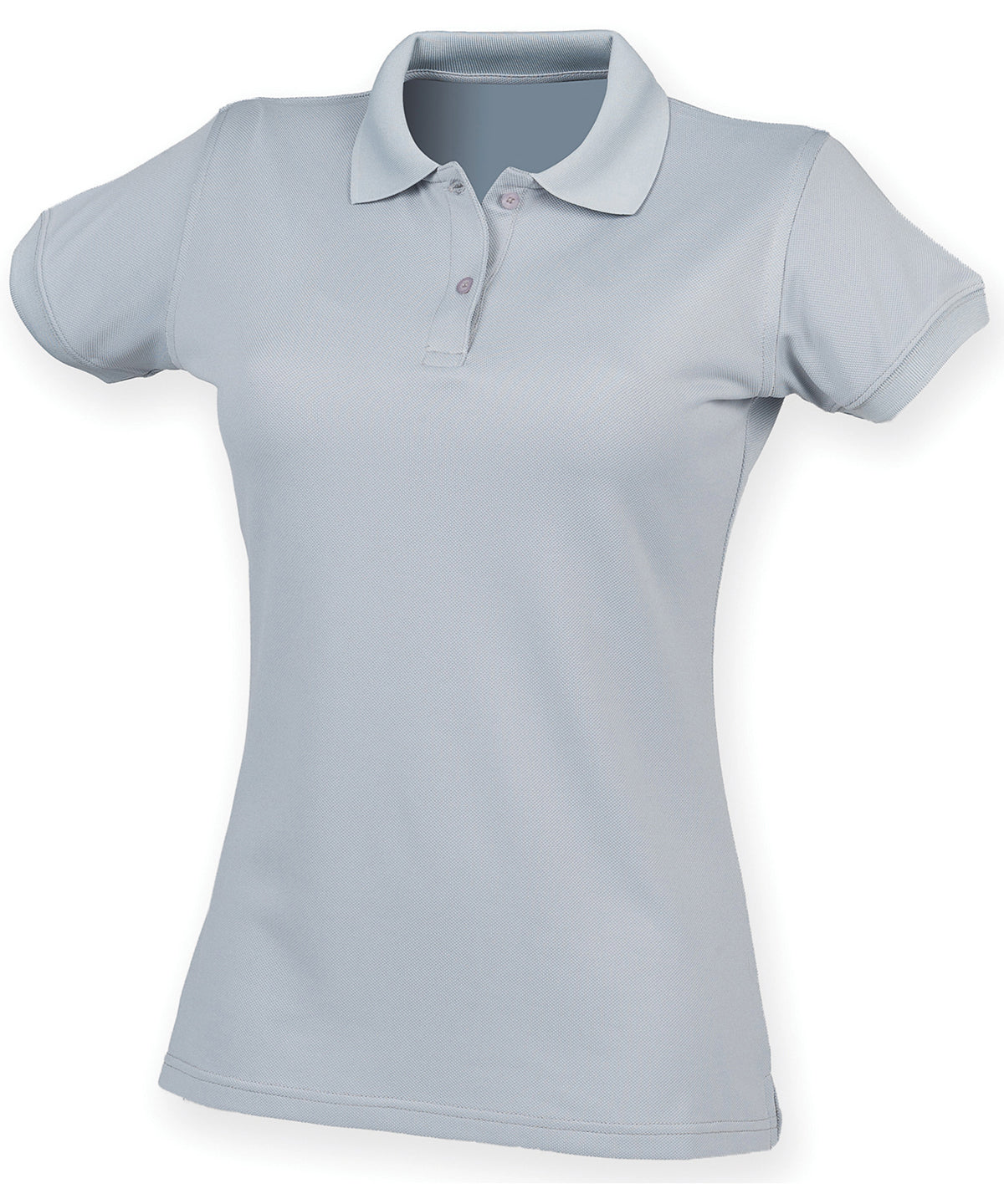 Henbury Womens Coolplus polo shirt Silver Grey