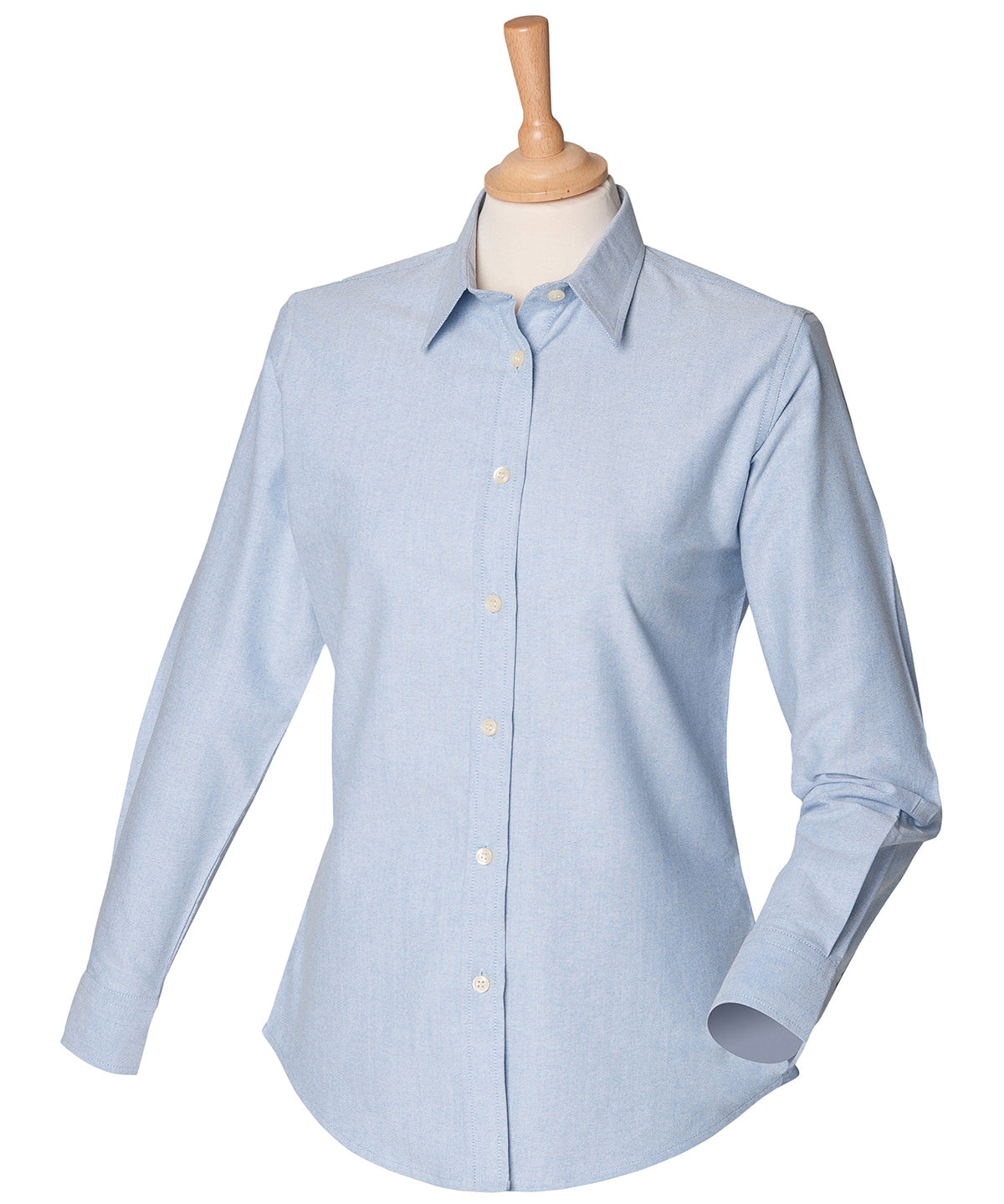 Henbury Women's classic long sleeve Oxford shirt