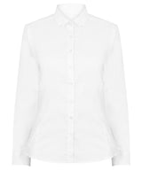 Henbury Women's modern long sleeve Oxford shirt