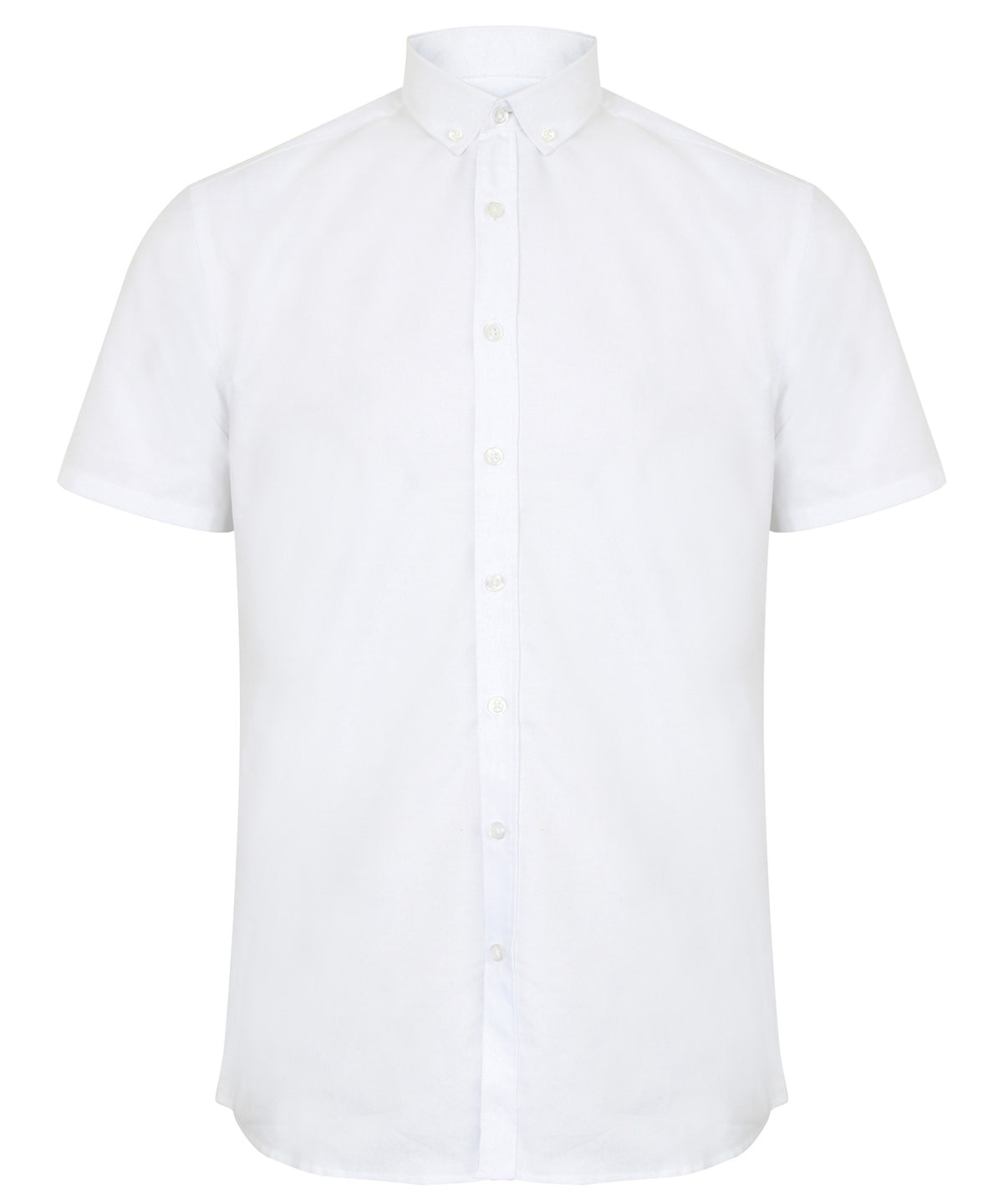 Henbury Modern short sleeve Oxford shirt