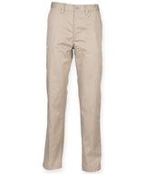 Henbury 65/35 flat fronted chino trousers
