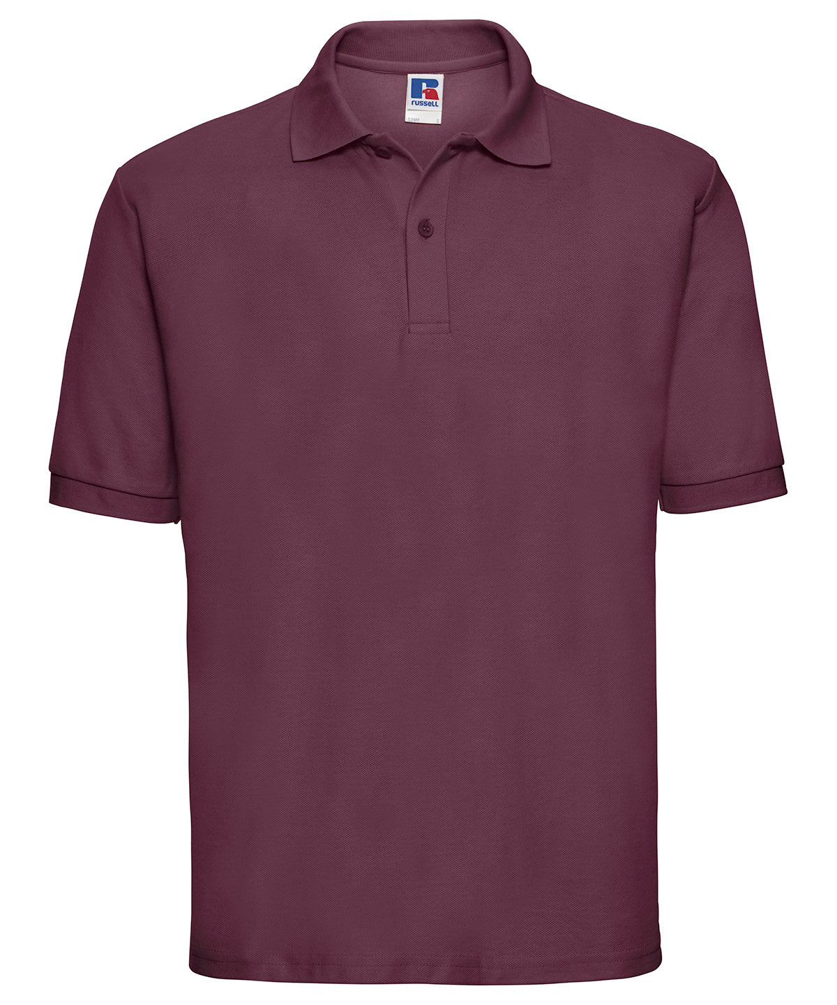 Russell Classic Polycotton Polo Burgundy