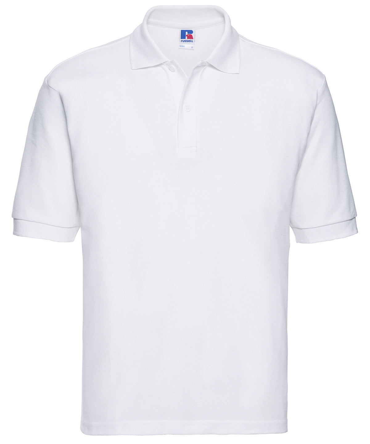 Russell Classic Polycotton Polo White