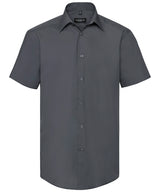 Russell Short Sleeve Polycotton Easycare Tailored Poplin Shirt