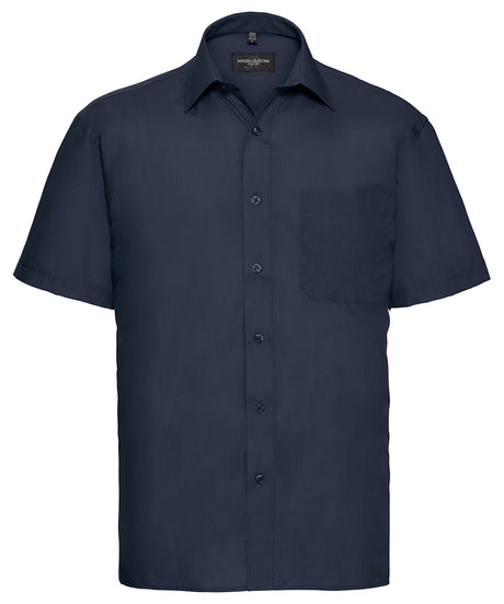 Russell Short Sleeve Polycotton Easycare Poplin Shirt