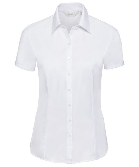 Russell Women'S Short Sleeve Herringbone Shirt