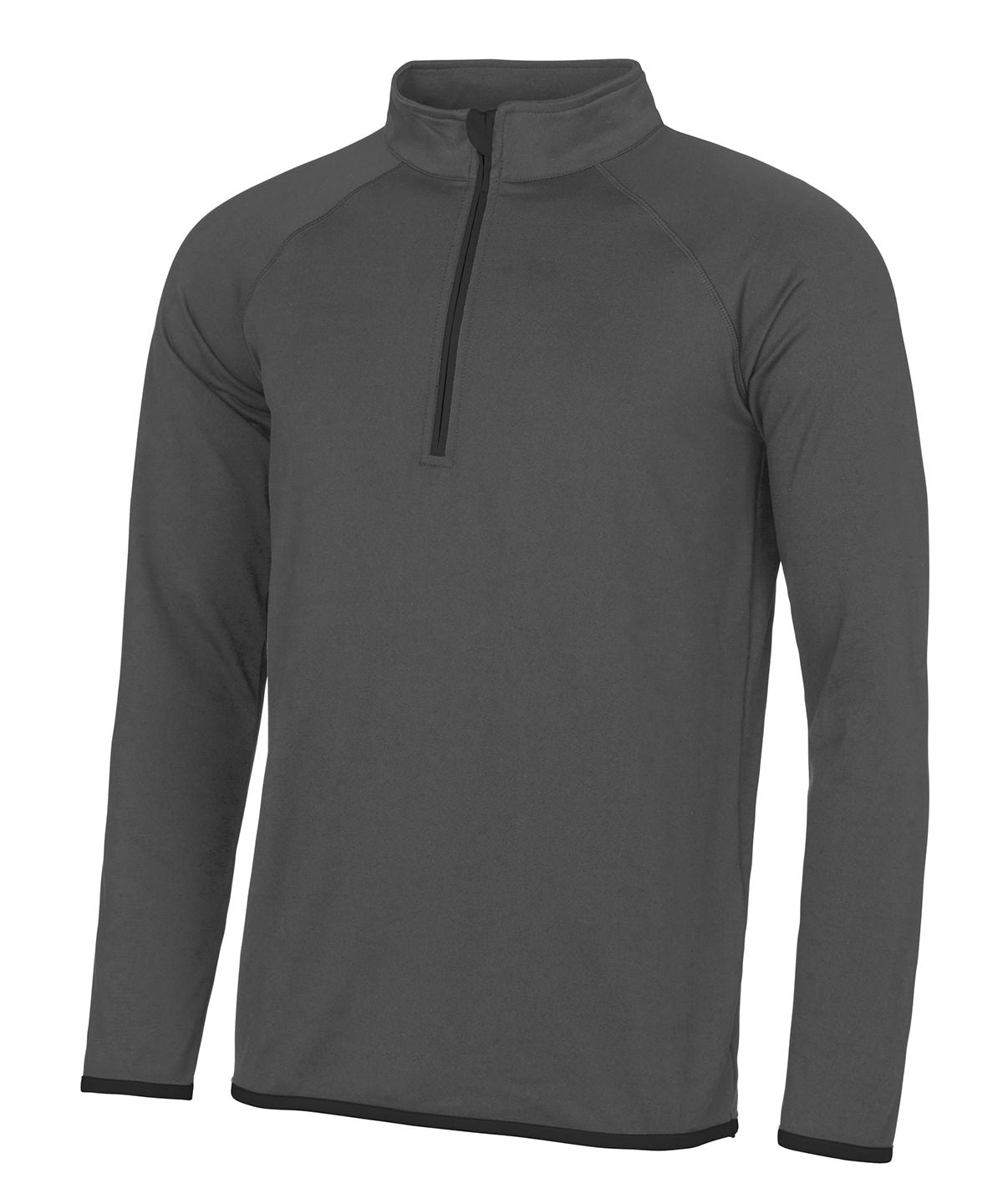 AWDis Cool ½ zip sweatshirt - Charcoal/Jet Black / S - Sweatshirts