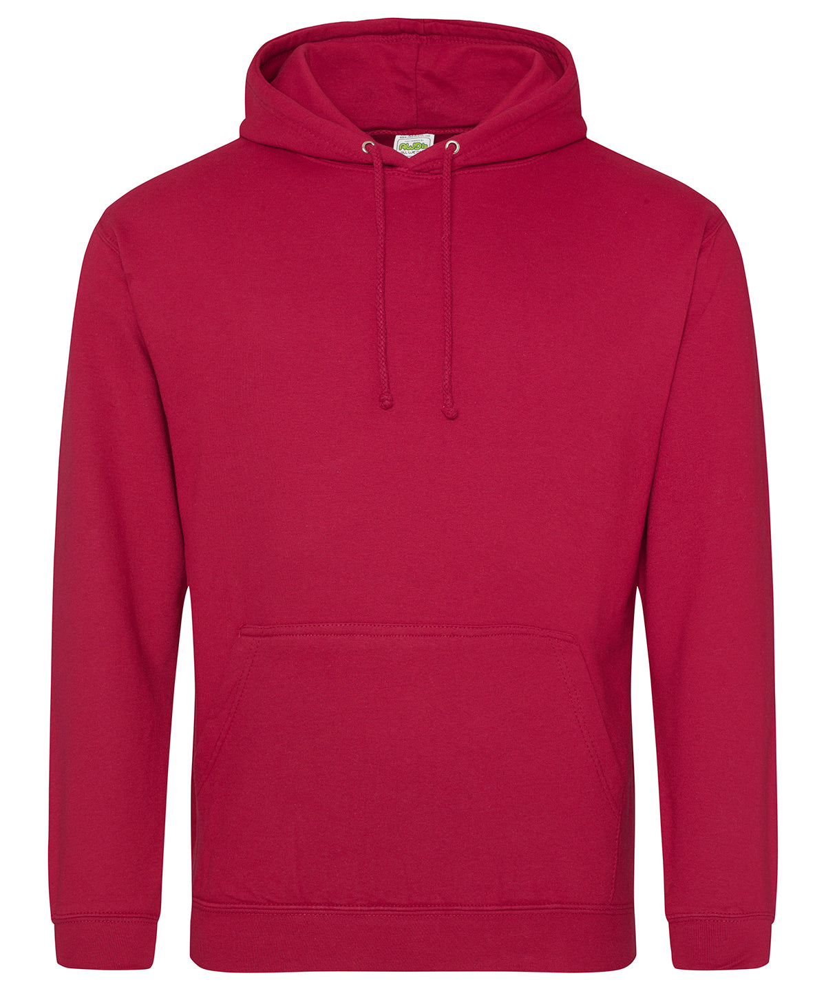 AWDis College hoodie Red Hot Chilli