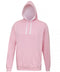 AWDis Varsity hoodie Baby Pink/Arctic White