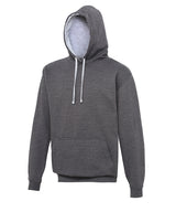 AWDis Varsity Hoodie Unisex - Charcoal/Heather Grey / S / hoodie - Hoodies