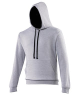 AWDis Varsity Hoodie Unisex - Heather Grey/French Navy / XS / hoodie - Hoodies